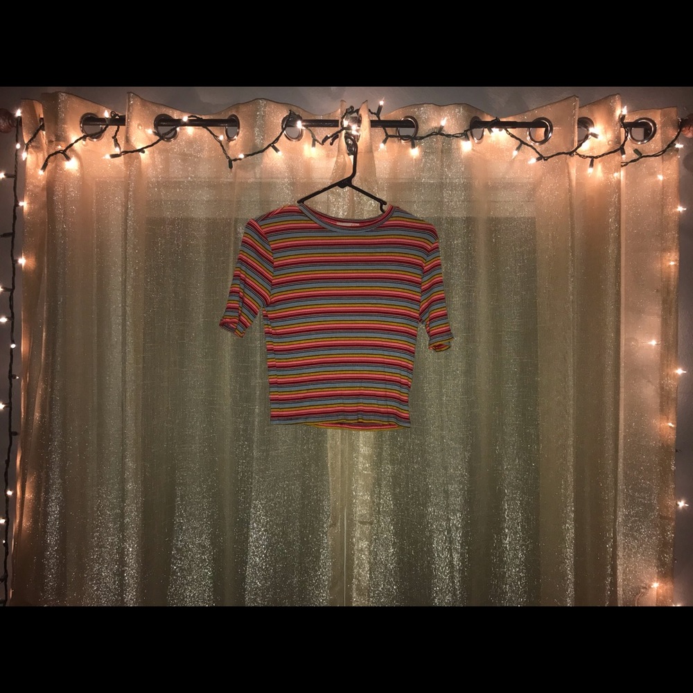 Striped crop top